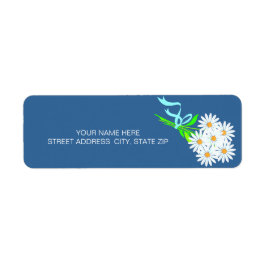 Madeliefjesboeket Adres Verzendlabels Etiket