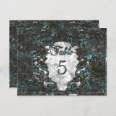 Madelina Rupert Victorian Carte Numéro de table (Devant / Derrière)