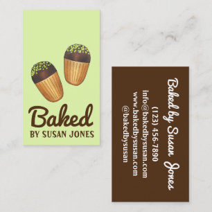 Madeline Cake Cookies Cookie Bakery Baker Food Visitekaartje