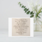 Madeline Island Words Postcard Briefkaart (Staand voorkant)