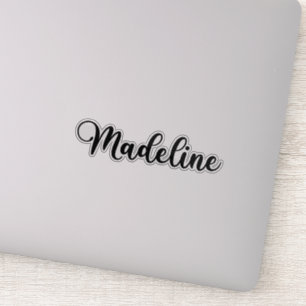 Madeline Naam - Handgeschreven kalligrafie Sticker