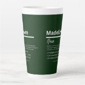 Madeline Personalized Girl Name Latte Mok (Voorkant)
