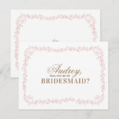 Madeline Seras-tu mes cartes de demoiselle d'honne (Devant / Derrière)