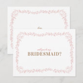 Madeline Serez-vous mes cartes de demoiselle d'hon (Devant / Derrière)