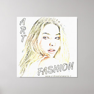 Madelyn Mode Art Canvas Afdruk