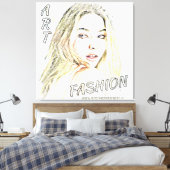 Madelyn Mode Art Canvas Afdruk (Insitu (Slaapkamer))