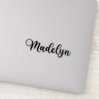 Madelyn Naam - Handgeschreven kalligrafie Sticker