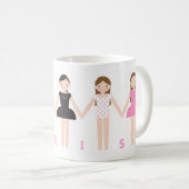 Mademoiselle à Paris Mug (Devant droit)