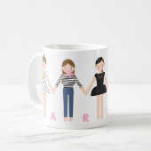 Mademoiselle à Paris Mug (Devant gauche)
