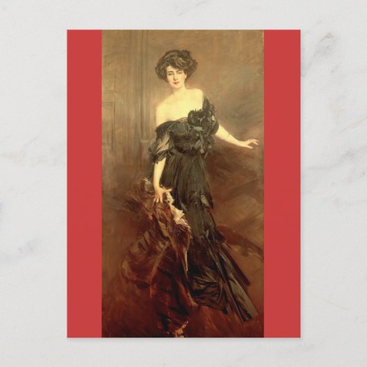 Mademoiselle Denemidoff - Boldini Briefkaart (Voorkant)