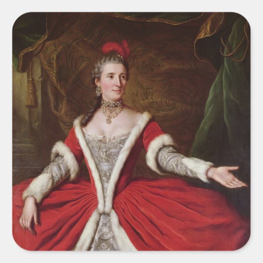 Mademoiselle Dumesnil Vierkante Sticker (Voorkant)