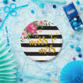 Mademoiselle Florale à Madame Assiette - Rayures N (Fête)