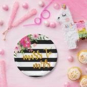 Mademoiselle Florale à Madame Assiette - Rayures N (Fête)