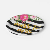 Mademoiselle Florale à Madame Assiette - Rayures N (Angle)