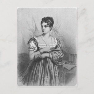 Mademoiselle George, gegraveerd door J. Champagne Briefkaart