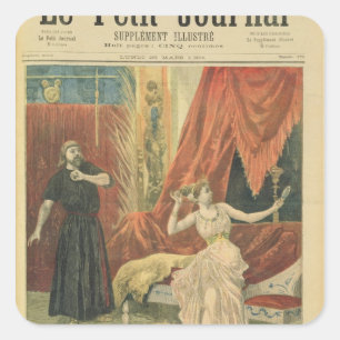 Mademoiselle Sibyl Sanderson en Monsieur Jean Vierkante Sticker