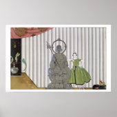 Mademoiselle Spinelly Chez Elle, 1920 (pochoir pri Poster (Voorkant)