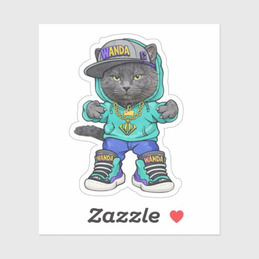 Mademoiselle Wanda Sticker ! (Feuille)