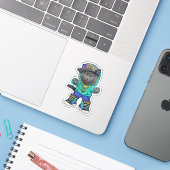 Mademoiselle Wanda Sticker ! (Ordinateur portable avec iPhone)