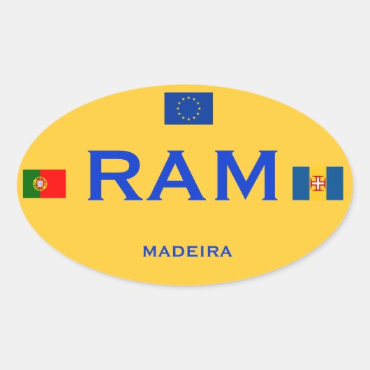 Madère - Autocollant pare-chocs de style européen (Devant)