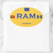 Madère - Autocollant pare-chocs de style européen (Sac)