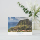 Madère - Carte postale Penha d'Aguia avec texte (Debout devant)