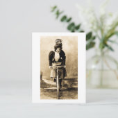 Madge Lessing on Bike  1902 Briefkaart (Staand voorkant)