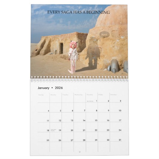 MADh Vinyl kalendermaand Kalender (Jan 2026)