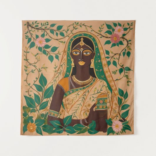 Madhubani Peinture Tapisserie (Devant)