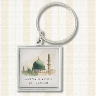 Madinah Keepsake | Masjid Nabawi Couple Names Sleutelhanger