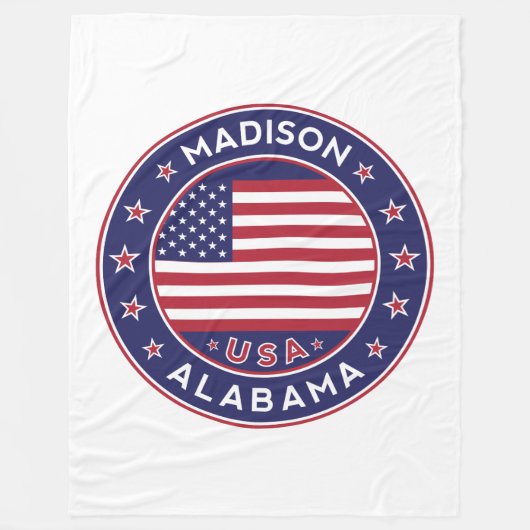 Madison, Alabama Fleece Deken (Voorkant)