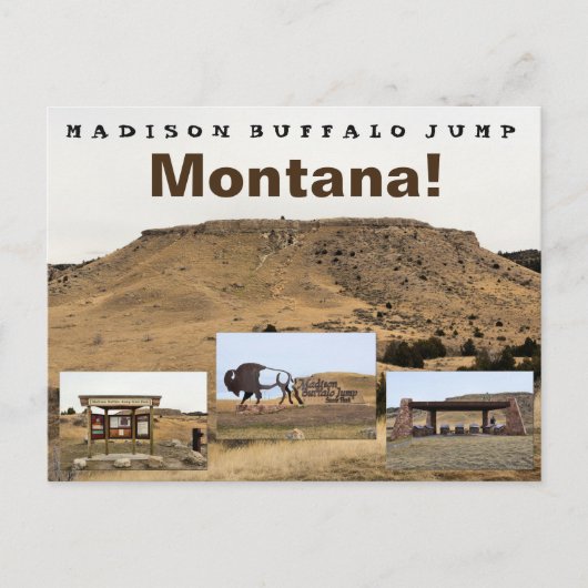 Madison Buffalo Jump Briefkaart (Voorkant)