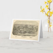 Madison, carte panoramique de CT - 1881 (Fleur jaune)