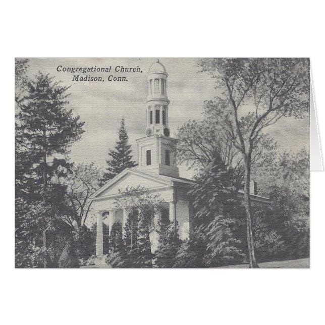Madison Congregational Church Notecard (Voorkant Horizontaal)