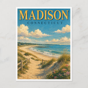 Madison Connecticut Hammonasset Beach GeoSaga Briefkaart
