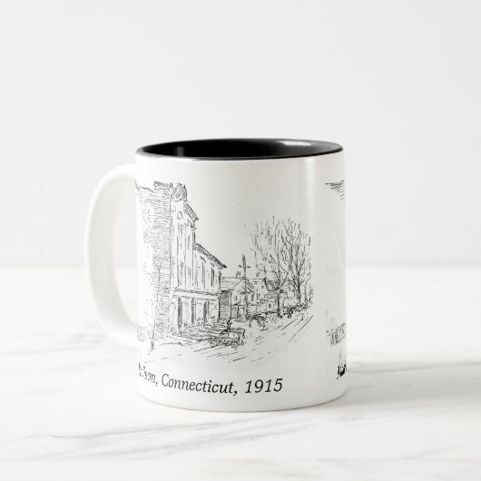 Madison CT 1915 Café Mug - Temps plus simples (Devant gauche)