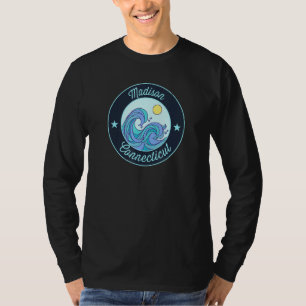 Madison Ct Connecticut Souvenir Nautical Surfer Gr T-shirt
