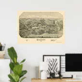 Madison, CT Panorama - 1881 Poster (Thuiskantoor)