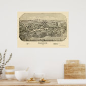 Madison, CT Panorama - 1881 Poster (Keuken)