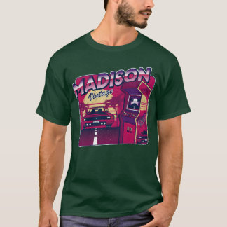 Madison Gepersonaliseerde Vintage Gamer 80s 90s T-shirt