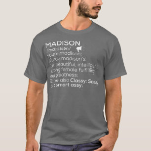Madison Naam Definitie Madison Vrouw Naam 1 T-shirt