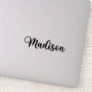 Madison Naam - Handgeschreven kalligrafie Sticker