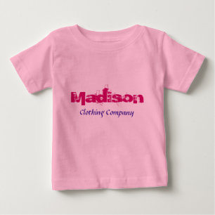 Madison Naam Kleding Bedrijf Baby Shirten