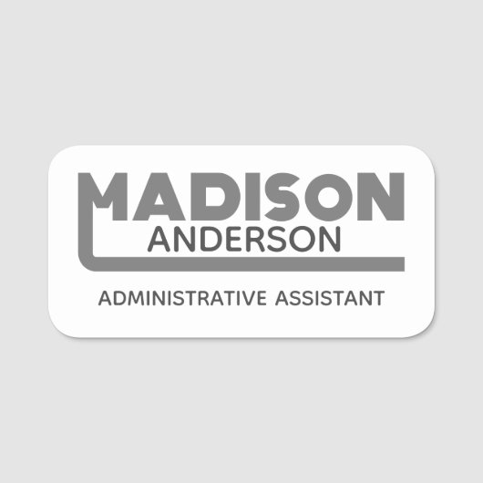 Madison Name Tag (Voorkant)