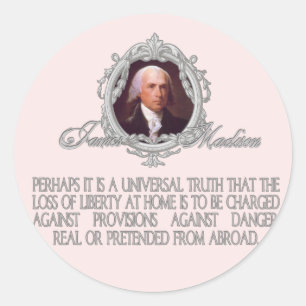 Madison on Dangers Real en Pretended Ronde Sticker