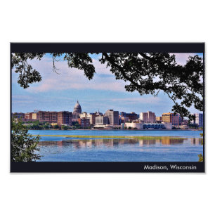 Madison Skyline Foto Afdruk