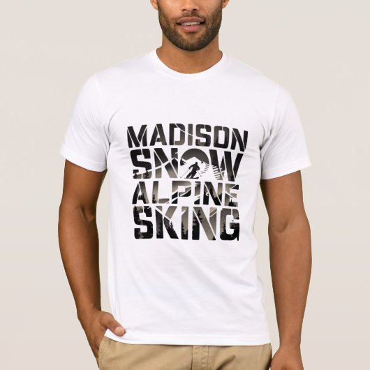 Madison sneeuwskiën t-shirt (Voorkant)