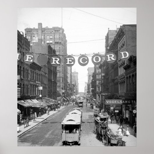 Madison Street, Chicago, 1900 Poster (Voorkant)