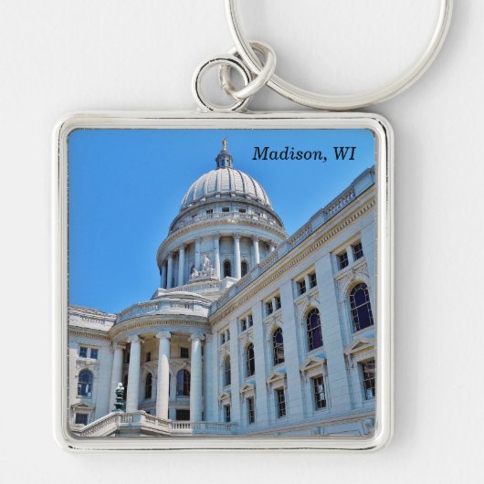 Madison, WI Sleutelhanger (Voorkant)