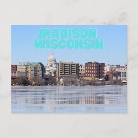 Madison, Wisconsin Briefkaart (Voorkant)